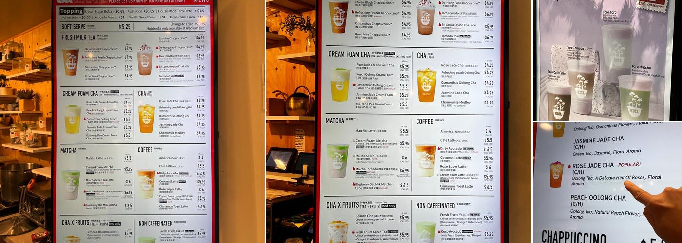 Cha Redefine Menu