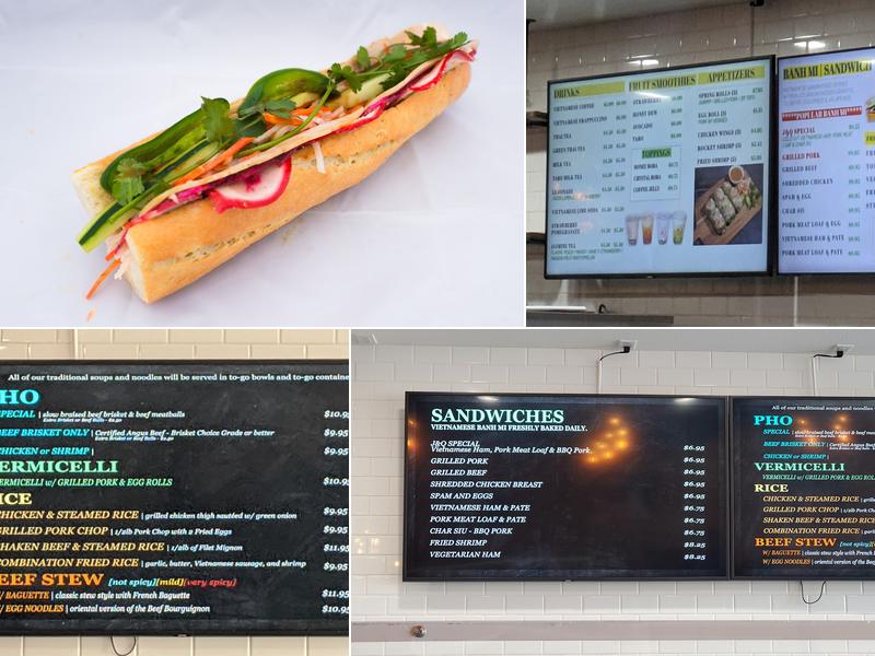 J&Q Vietnamese Sandwich and Cafe Menu