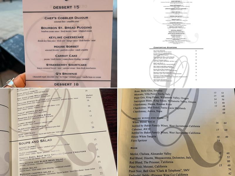 Q1227 Restaurant Menu