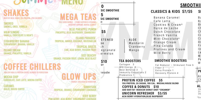 Dynamic Nutrition Menu
