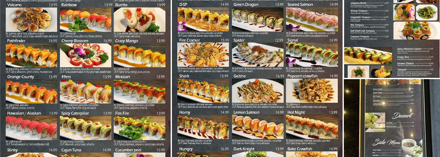 Oki Doki roll and sushi Menu