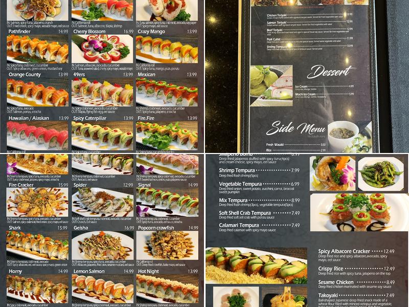 Oki Doki roll and sushi Menu