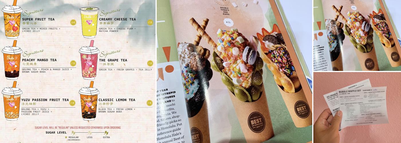 Double Three Menu