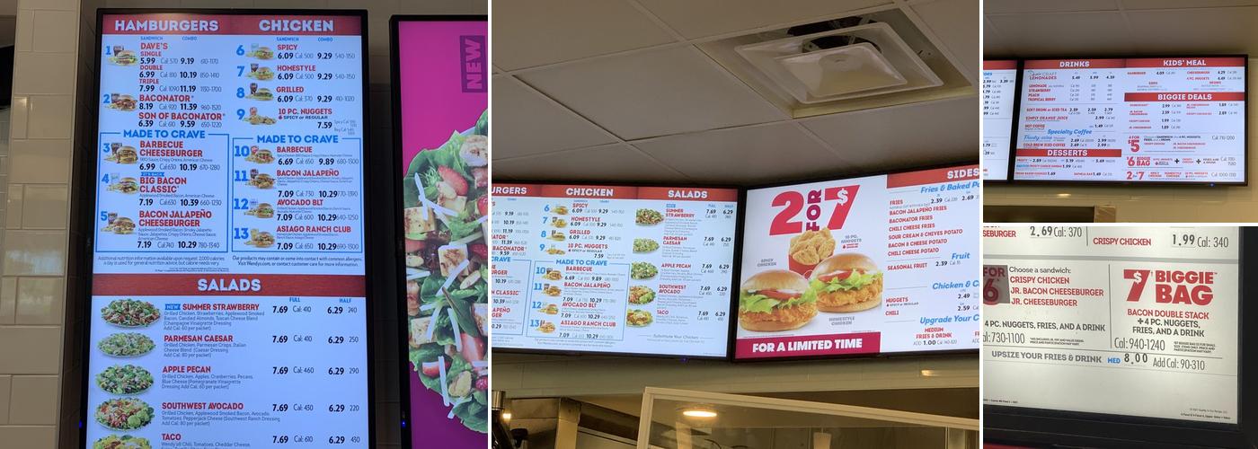 Wendy's Menu