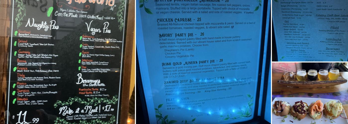 Enchanted Forest Dining Experience Menu
