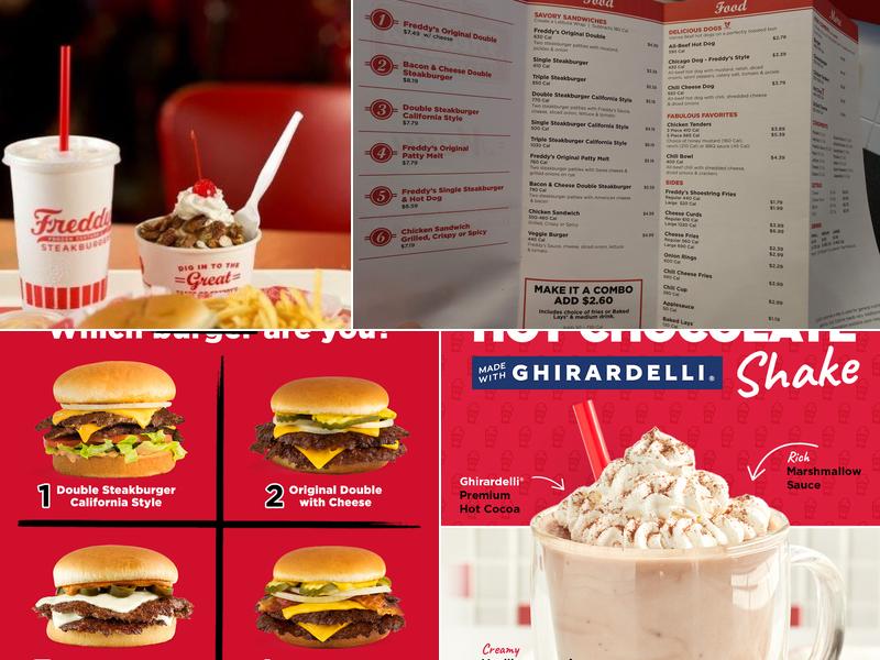Freddy's Frozen Custard & Steakburgers Menu