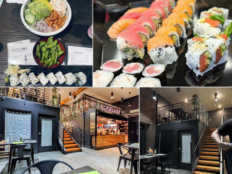 Poke box sushi bar