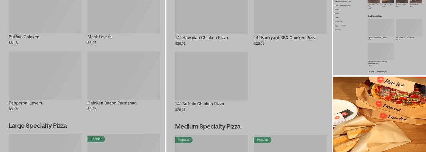 Pizza Hut Menu