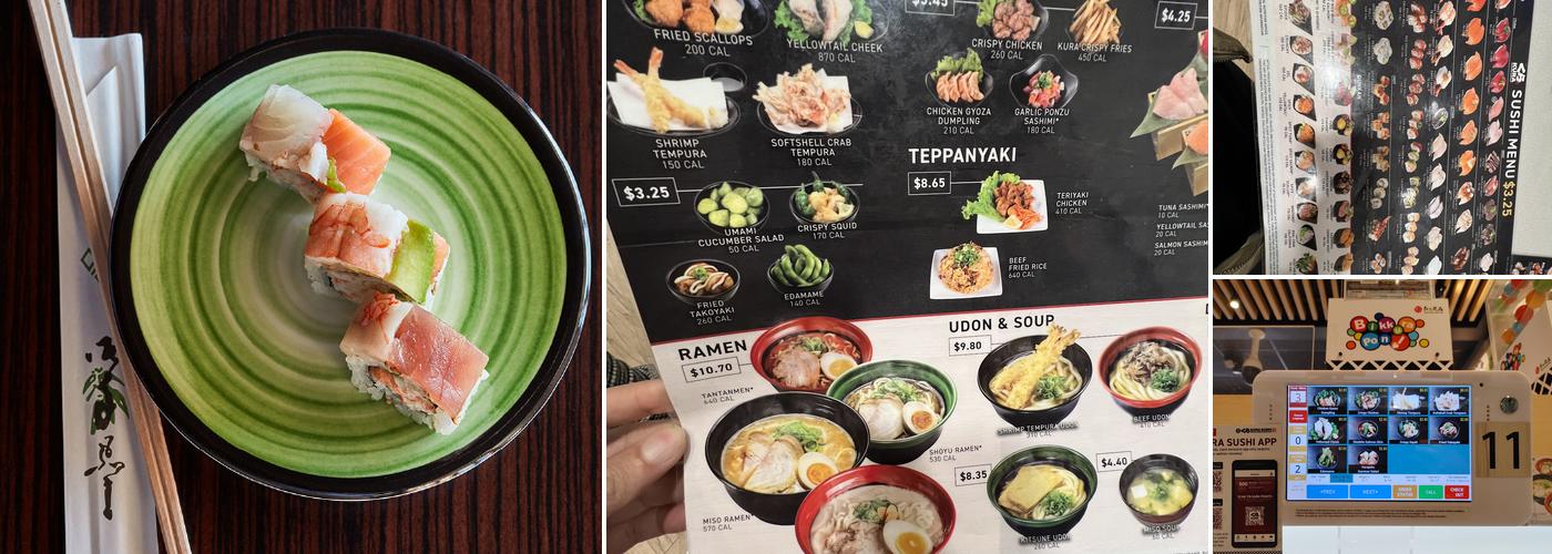 Kura Revolving Sushi Bar Menu