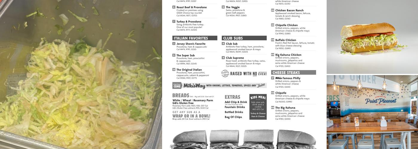 Jersey Mike's Subs Menu