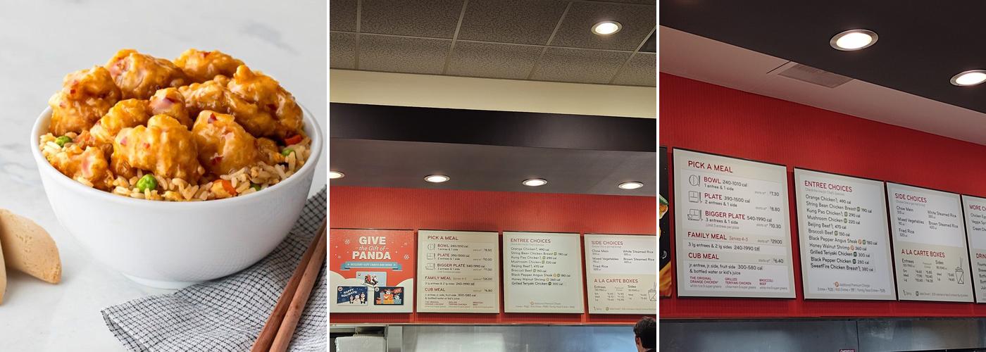 Panda Express Menu