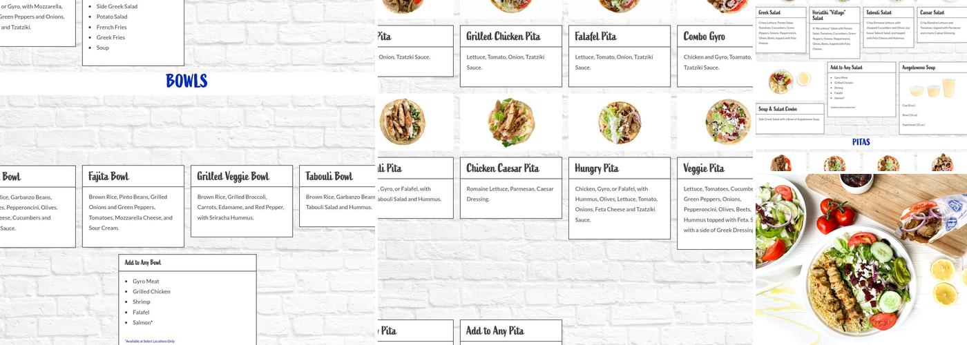 The Hungry Greek Menu