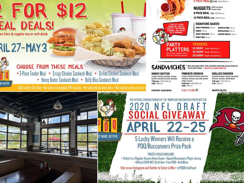 PDQ Chicken Menu