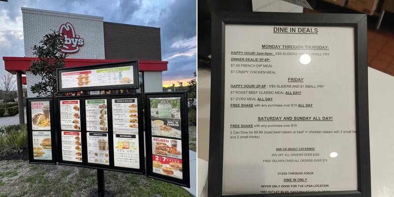 Arby's Menu