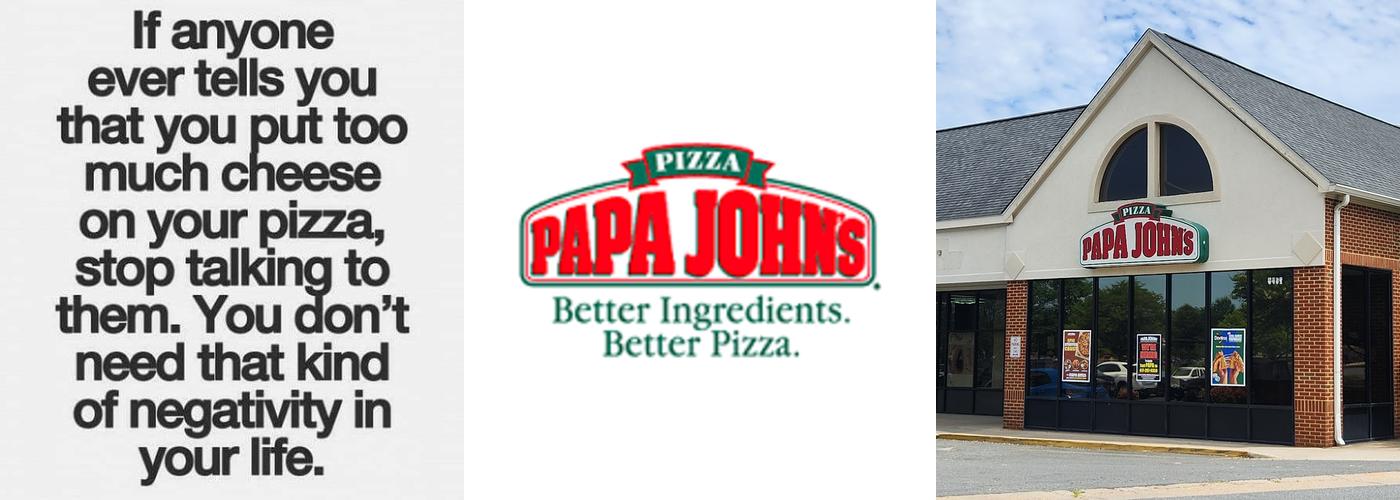 Papa Johns Pizza Menu