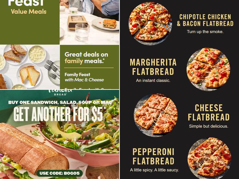 Panera Bread Menu