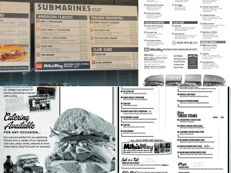 Jersey Mike's Subs Menu