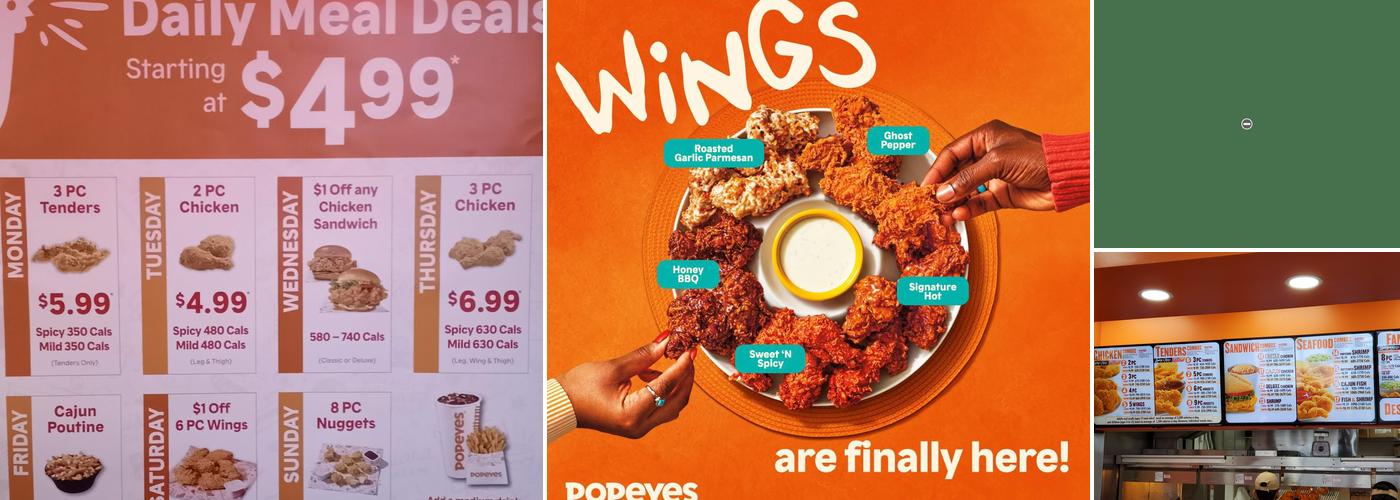 Popeyes Louisiana Kitchen Menu