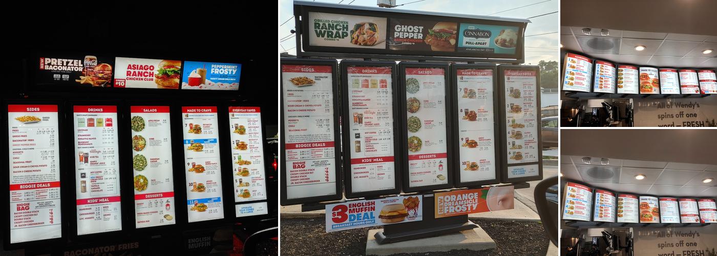 Wendy's Menu
