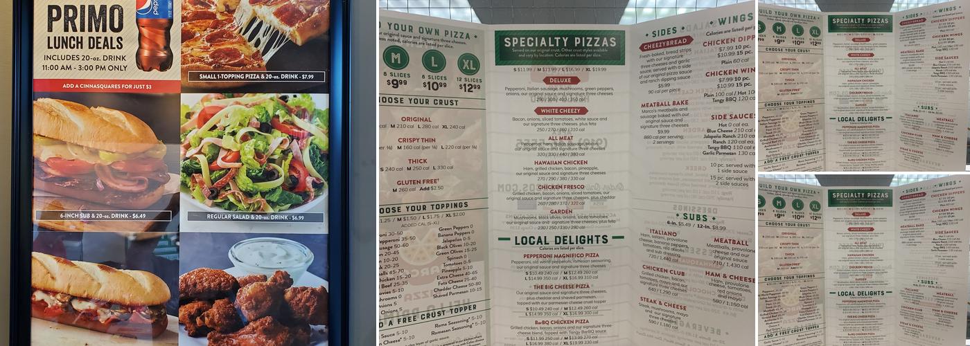 Marco's Pizza Menu