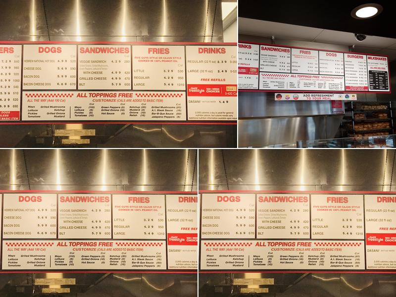 Five Guys Menu