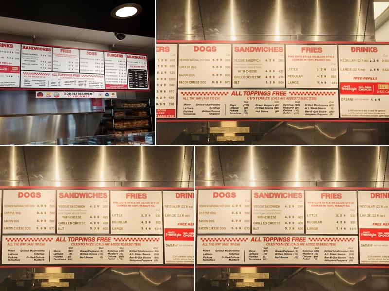 Five Guys Menu