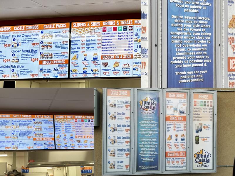 White Castle Menu