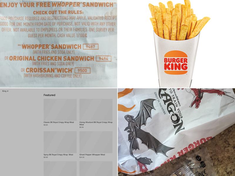 Burger King Menu