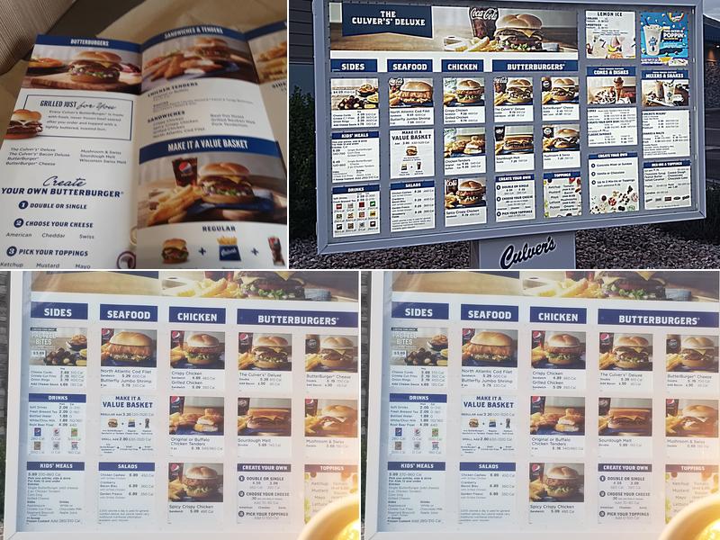 Culver’s Menu