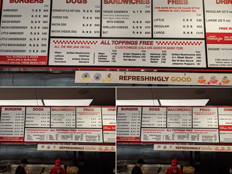 Five Guys Menu