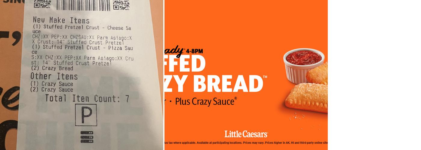 Little Caesars Pizza Menu