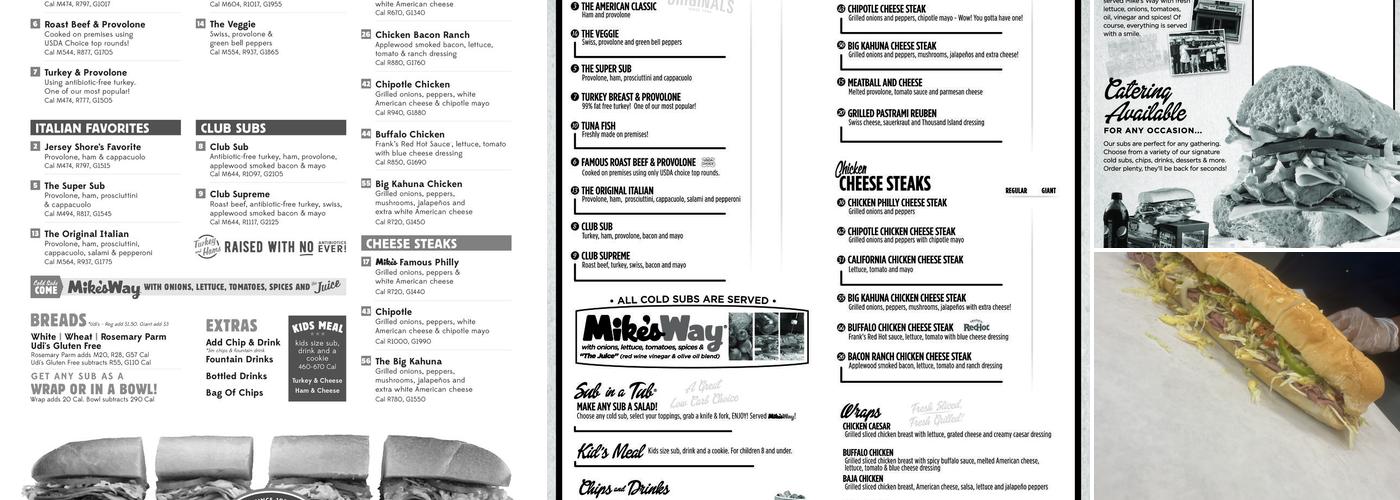 Jersey Mike's Subs Menu