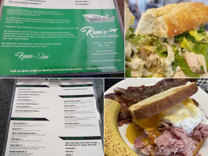 Reno's on the Runway Menu