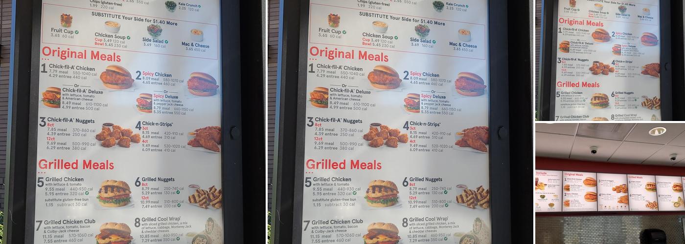 Chick-fil-A Menu