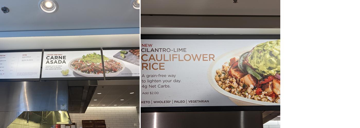 Chipotle Mexican Grill Menu