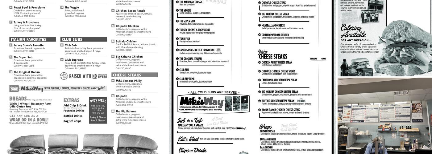 Jersey Mike's Subs Menu