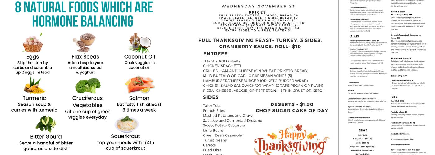 1031 Meals Menu