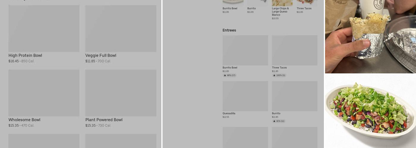 Chipotle Mexican Grill Menu