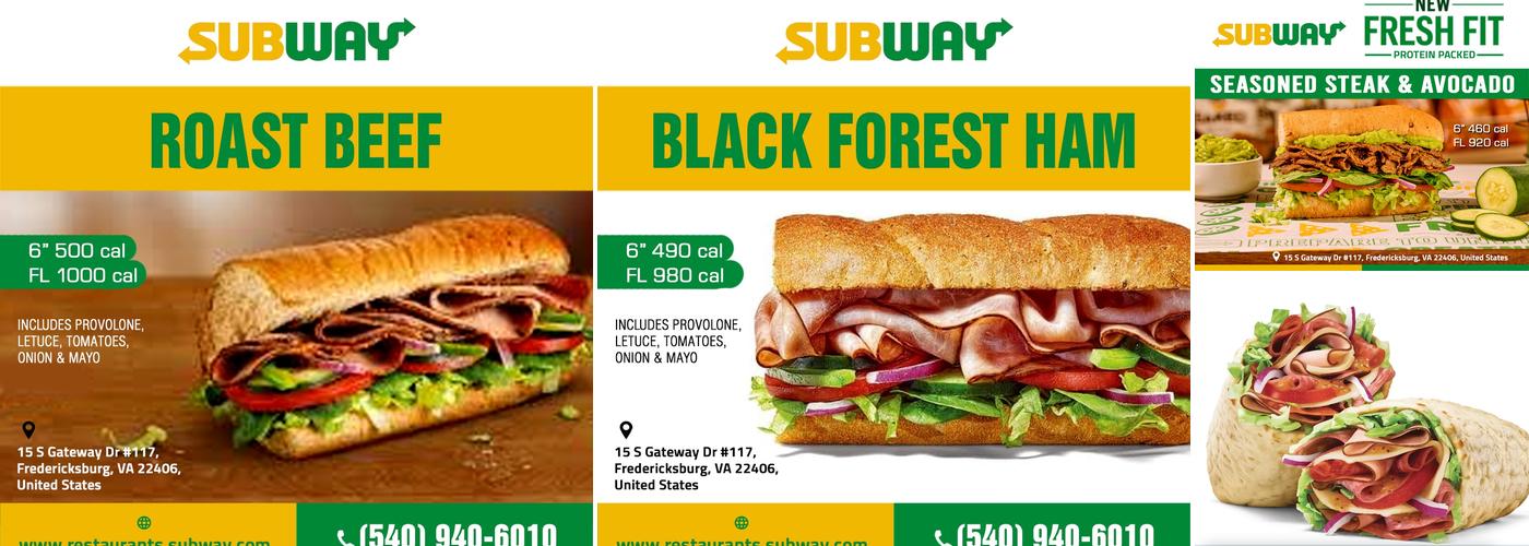 Subway Menu