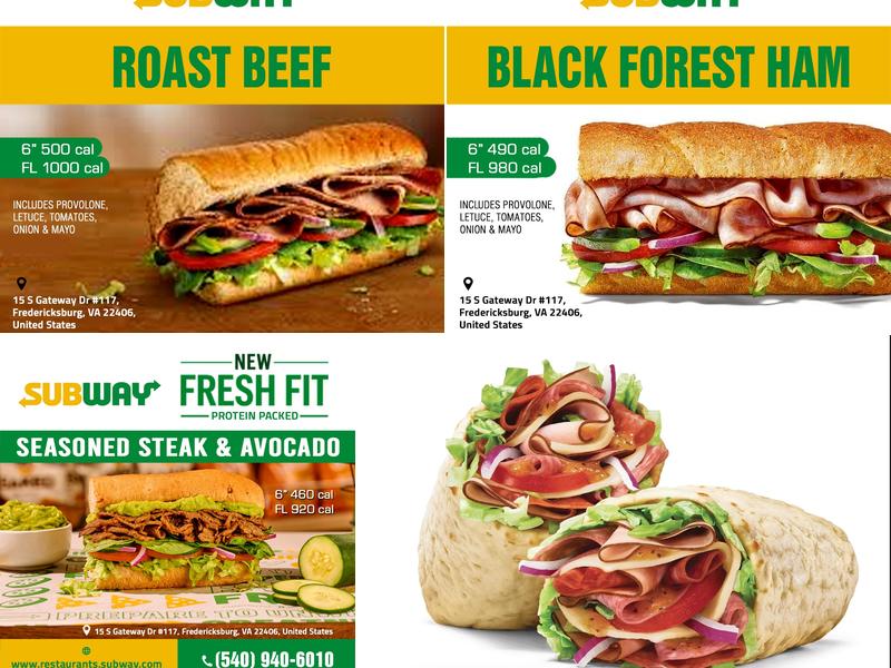 Subway Menu