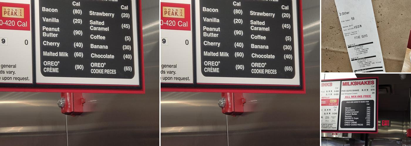 Five Guys Menu
