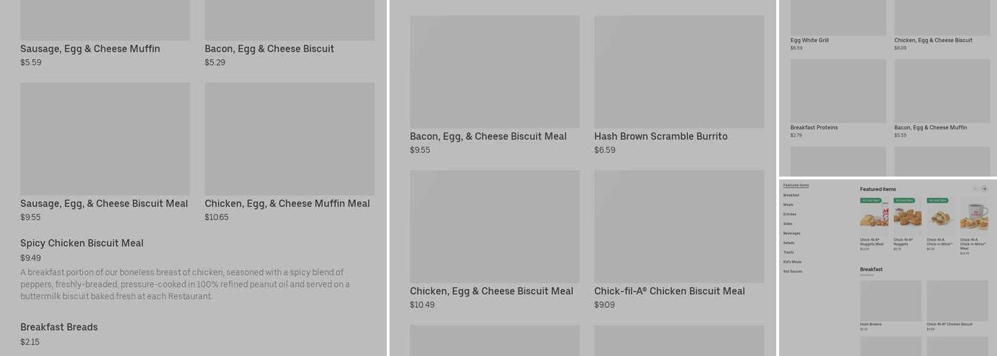 Chick-fil-A Menu