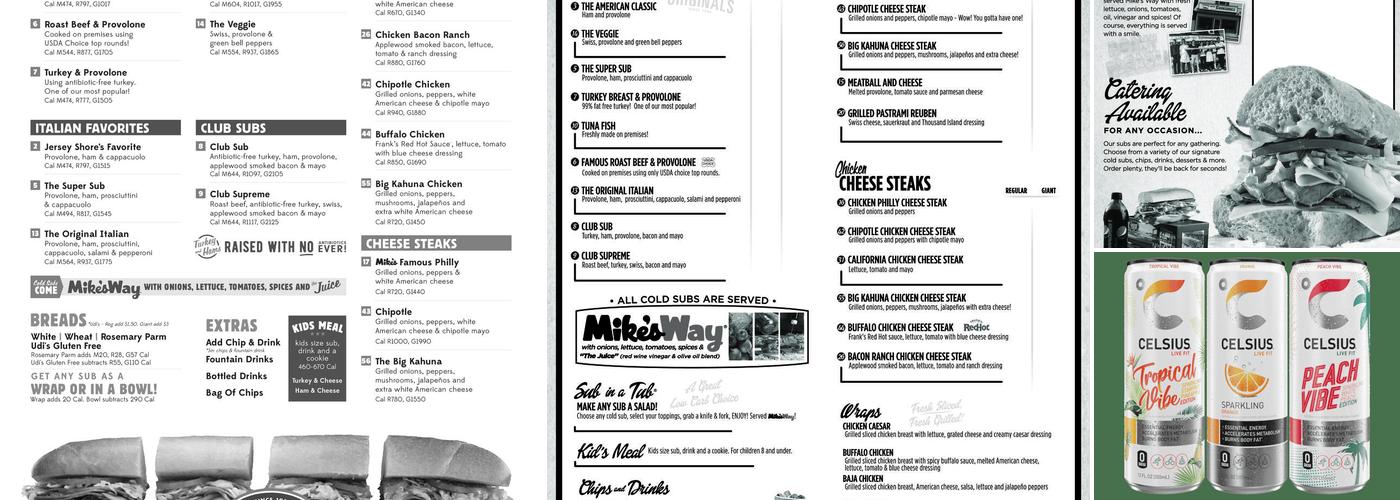 Jersey Mike's Subs Menu