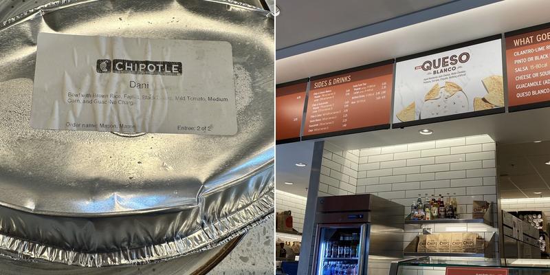 Chipotle Mexican Grill Menu