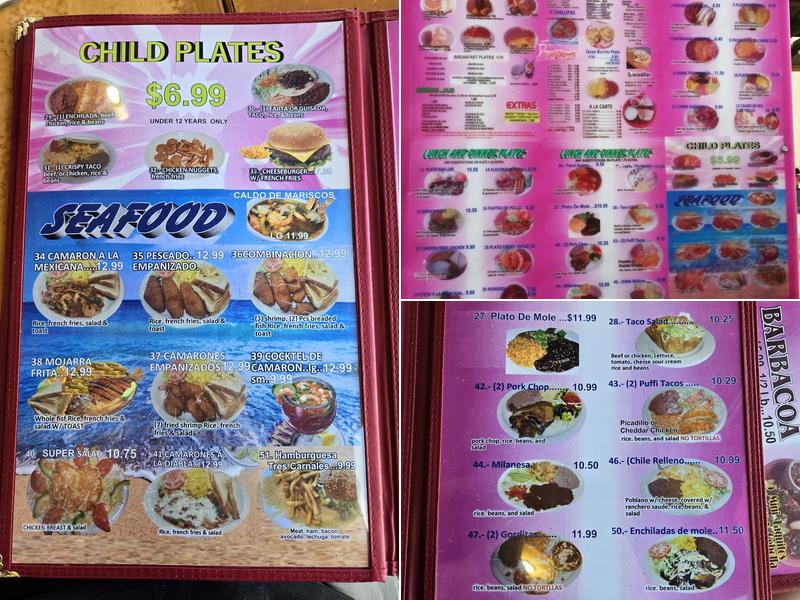 Sofia's Grill Mexican Restaurant#2 Menu