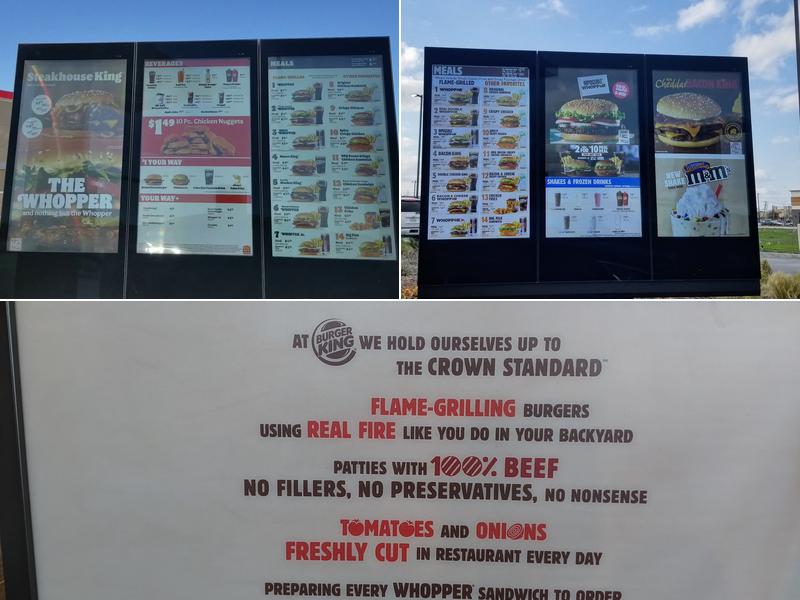 Burger King Menu