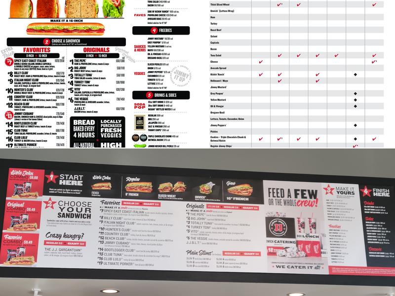 Jimmy John's Menu