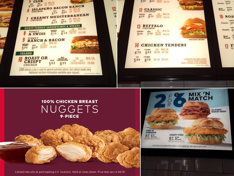 Arby's Menu