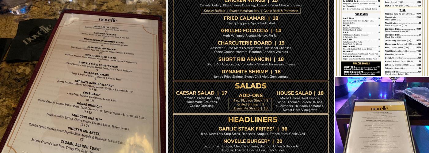 Novelle Menu
