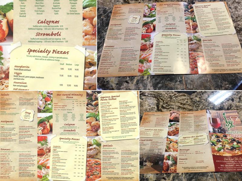 Appizza A Pizza Italian Grill Menu